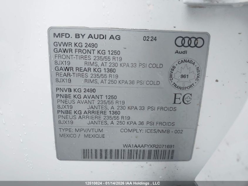 WA1AAAFYXR2071691