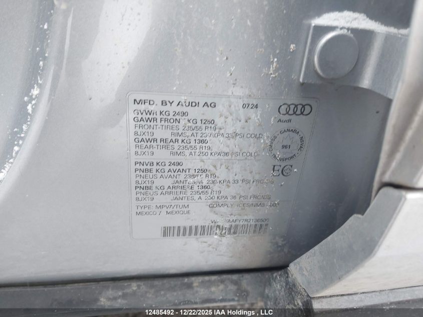 2024AUDIQ5|WA1AAAFY7R2138500