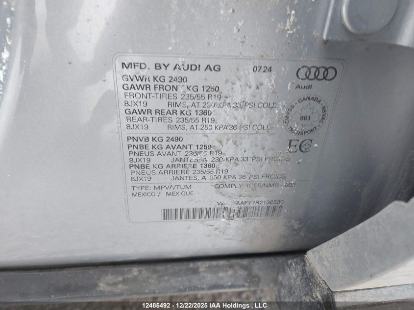 2024AUDIQ5|WA1AAAFY7R2138500