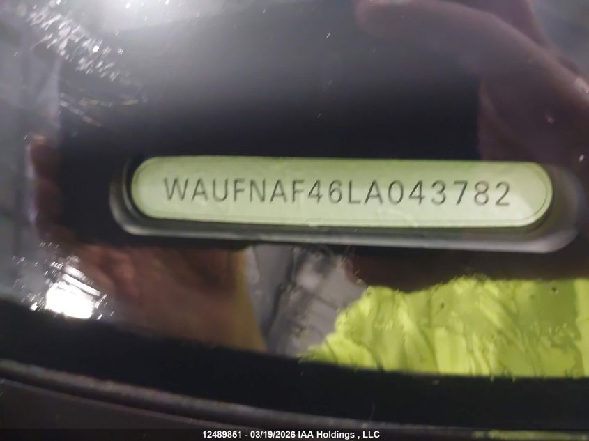 2020AUDIA4|WAUFNAF46LA043782
