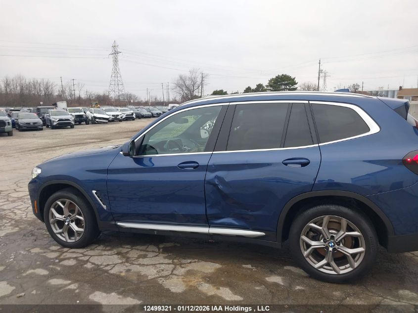 2022BMWX3|5UX53DP05N9K31763