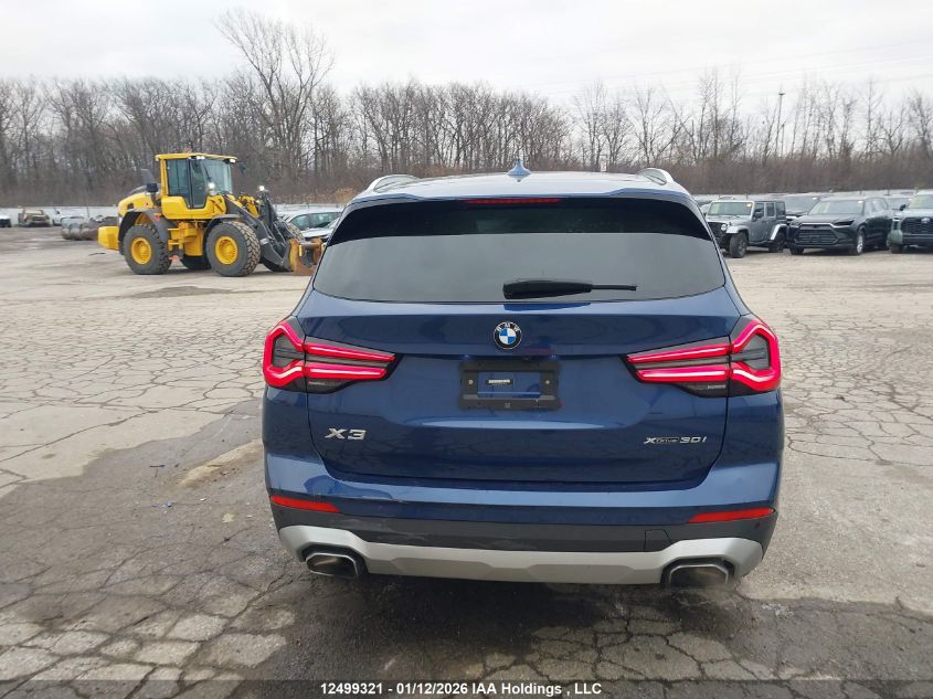 2022BMWX3|5UX53DP05N9K31763
