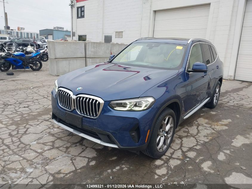 2022BMWX3|5UX53DP05N9K31763