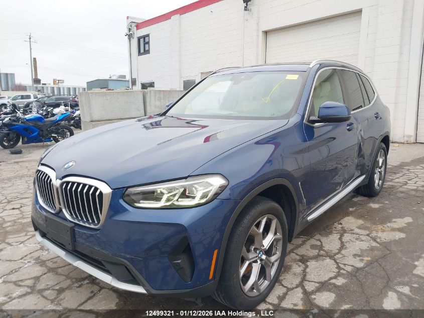 2022BMWX3|5UX53DP05N9K31763
