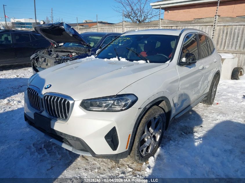 2022BMWX3|5UX53DP02N9L35367