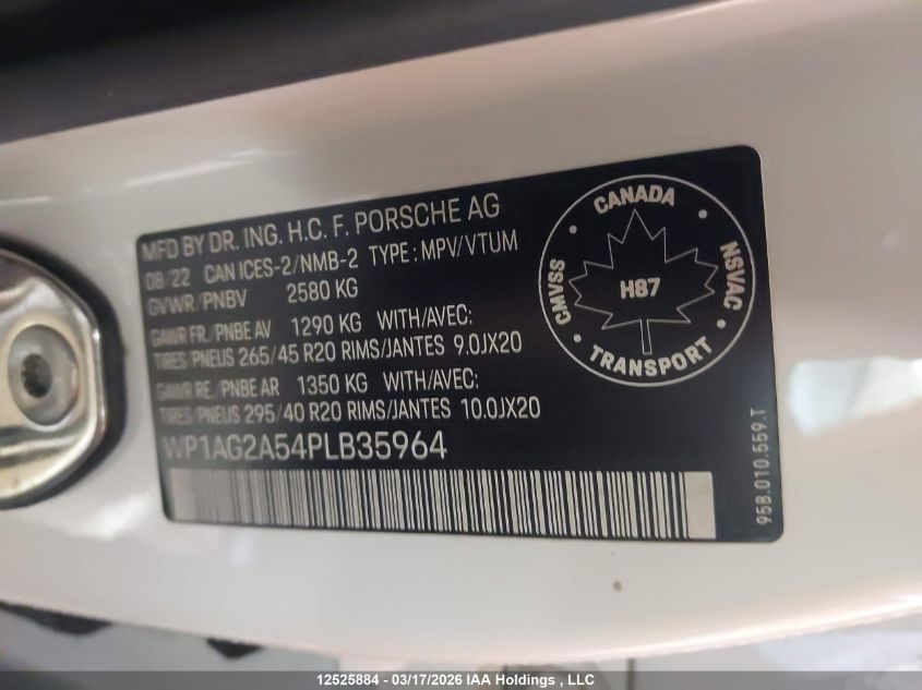 2023PORSCHEMACAN|WP1AG2A54PLB35964