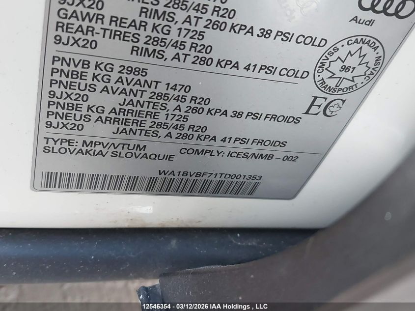 2026AUDIQ7|WA1BVBF71TD001353