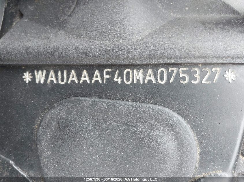 2021AUDIA4|WAUAAAF40MA075327