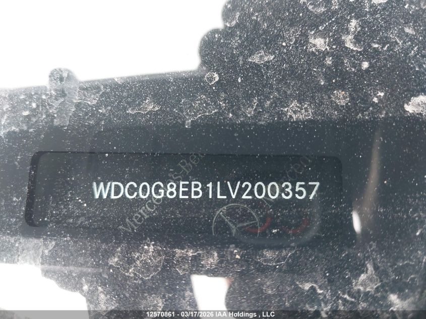 2020MERCEDES-BENZGLC|WDC0G8EB1LV200357
