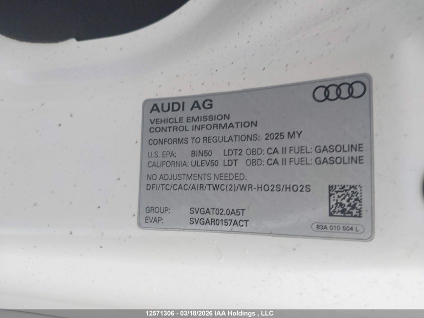 2025AUDIQ3|WA1AUCF38S1074186
