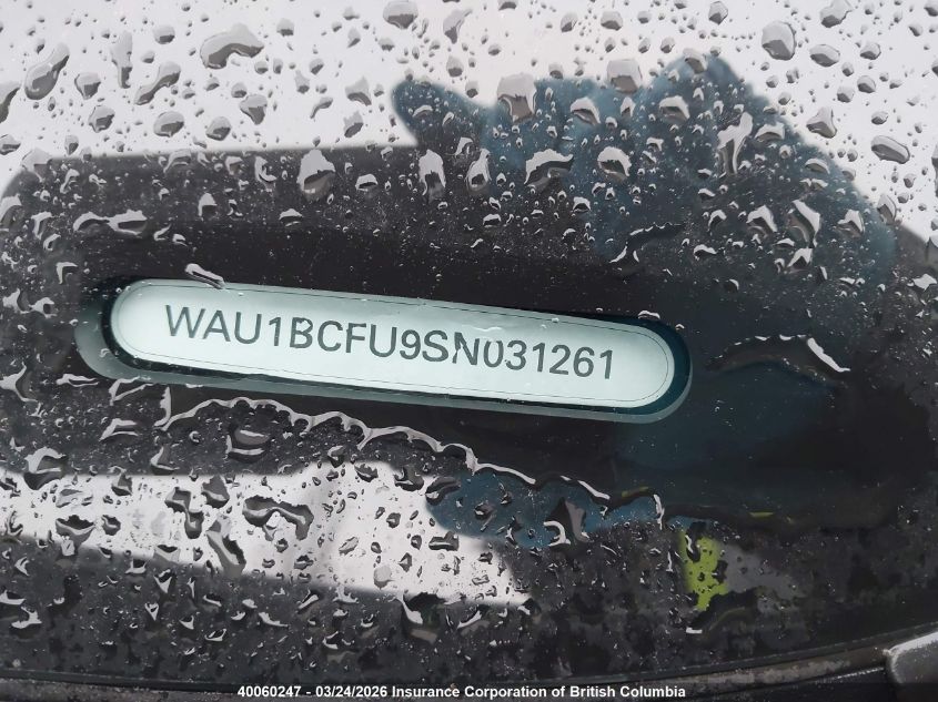 2025AUDIA5|WAU1BCFU9SN031261