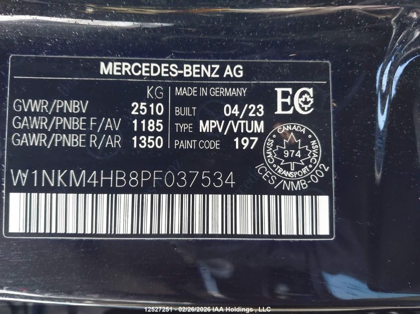 2023 MERCEDES-BENZ GLC | W1NKM4HB8PF037534