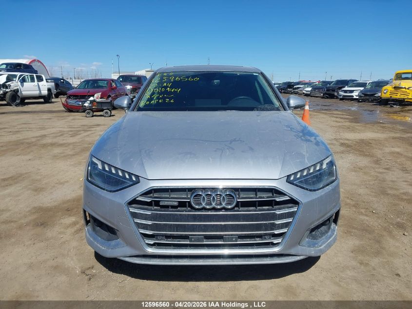 2020 AUDI A4 | WAUANAF42LN010944