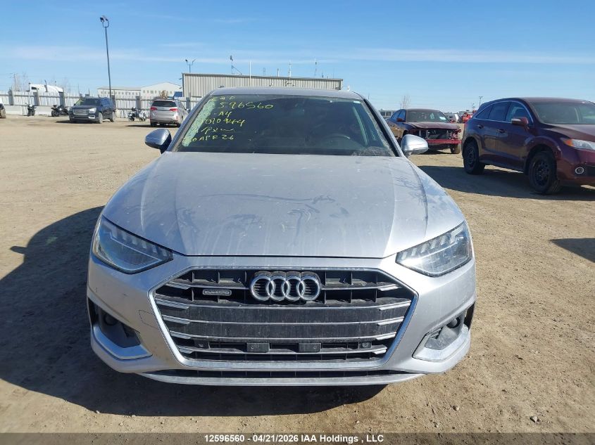 2020 AUDI A4 | WAUANAF42LN010944