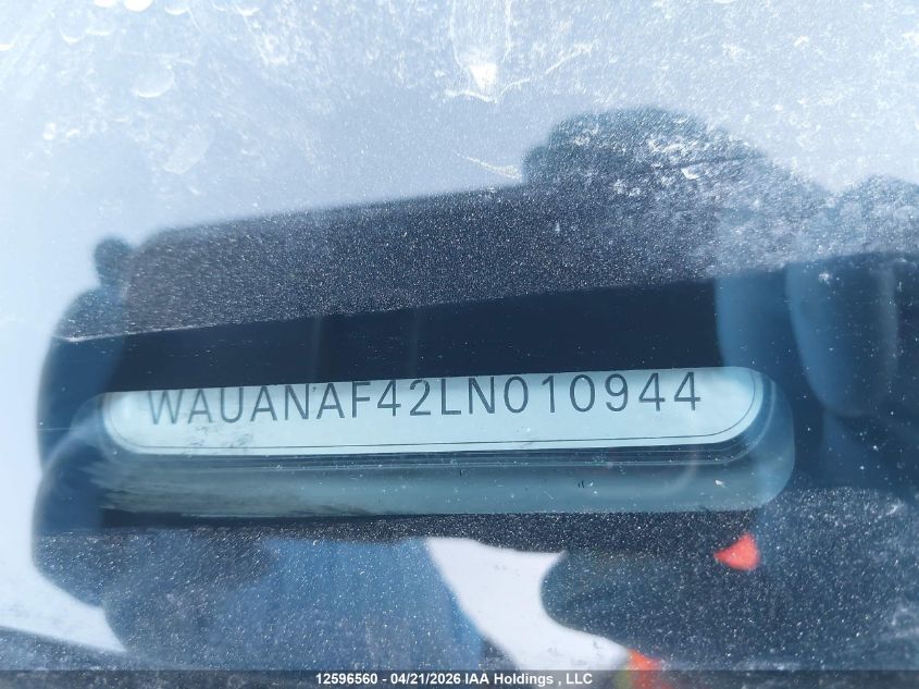 2020 AUDI A4 | WAUANAF42LN010944