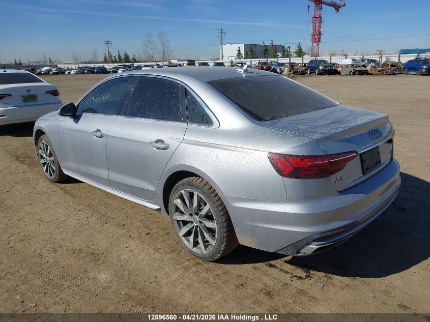 2020 AUDI A4 | WAUANAF42LN010944