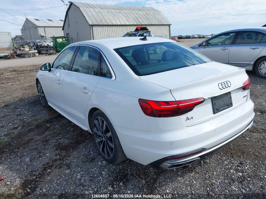 2024 AUDI A4 | WAUAAAF46RN006089